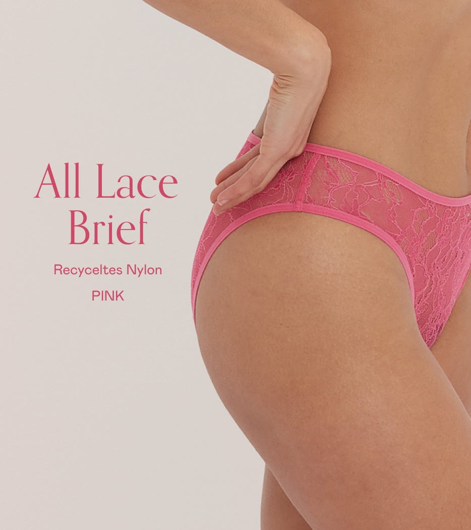 All Lace Brief Multipack Schwarz&Pink - 4 stück