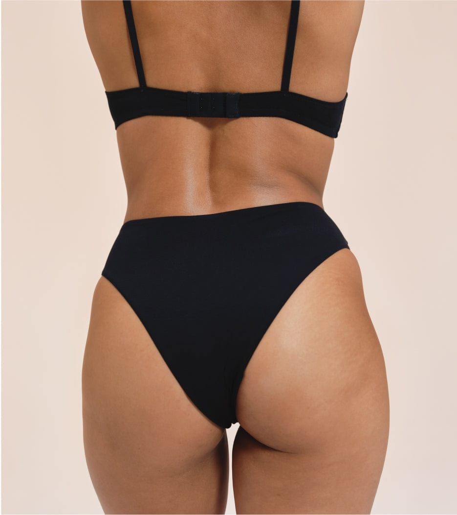 High-Leg - Tencel - Schwarz