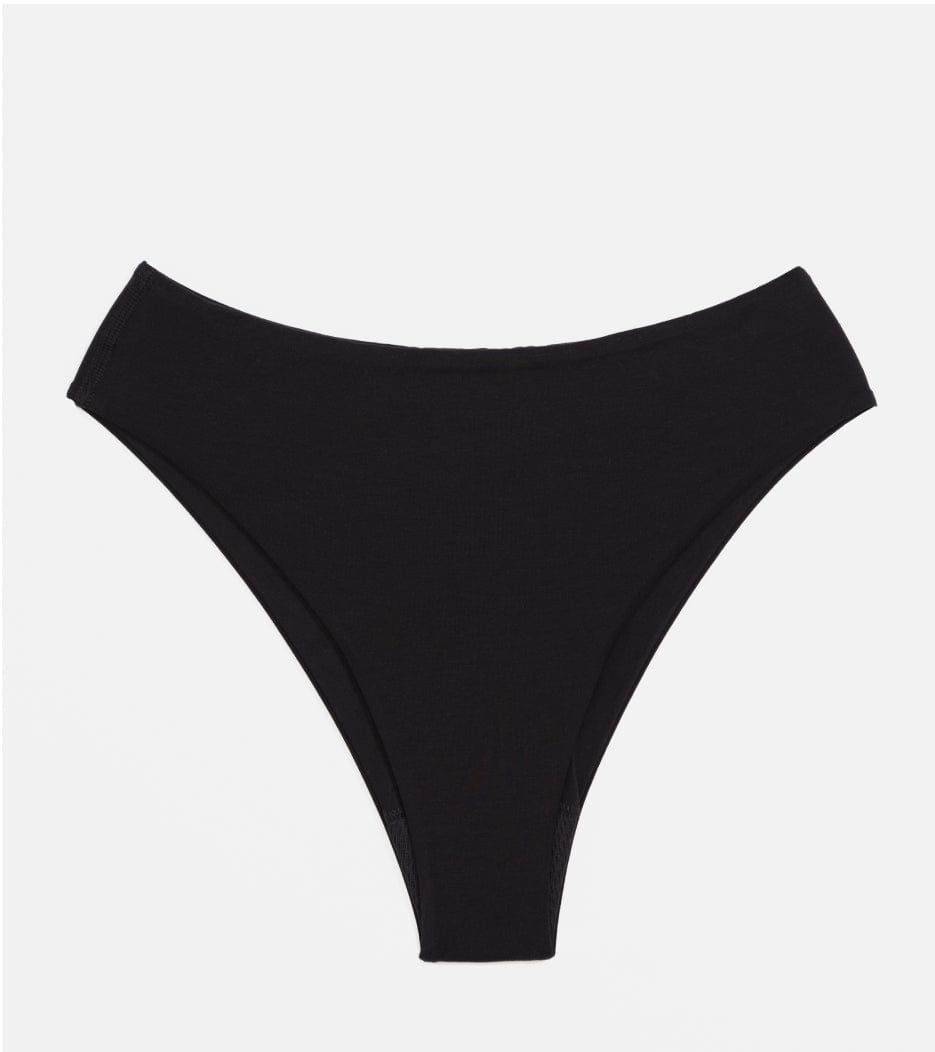 High-Leg - Tencel - Schwarz