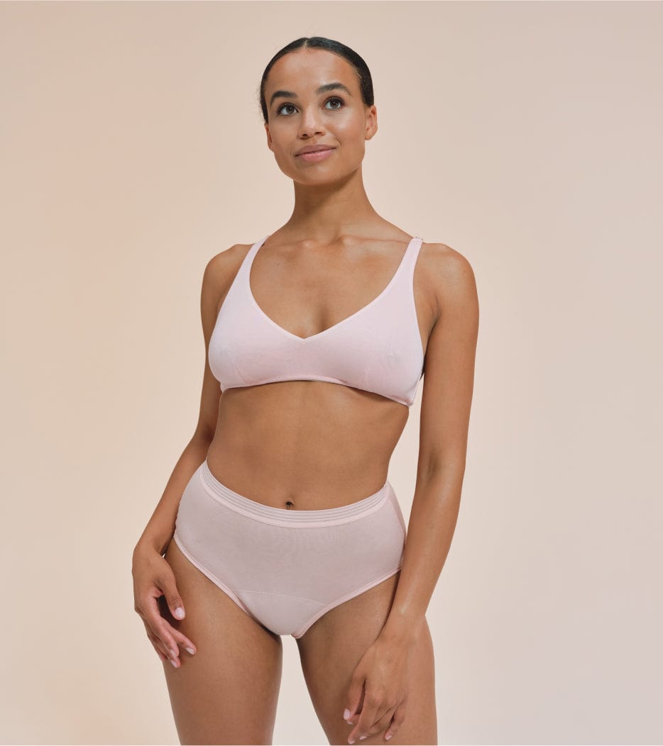 High-Waist - Bio-Baumwolle - Coral