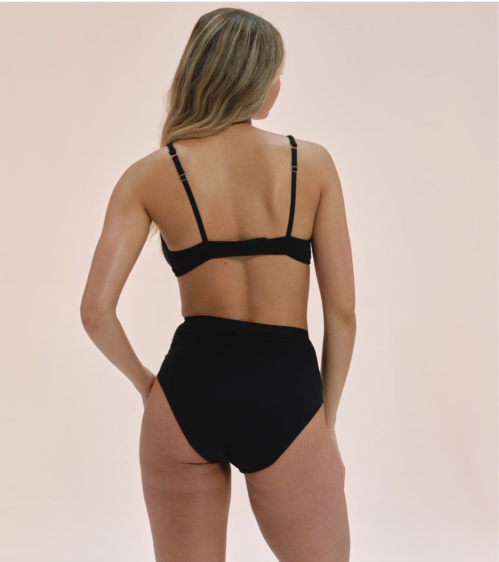 High-Waist - Bio-Baumwolle - Schwarz