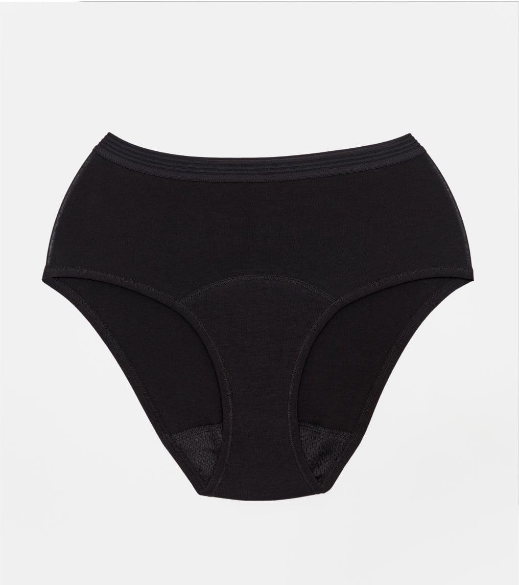 High-Waist - Bio-Baumwolle - Schwarz