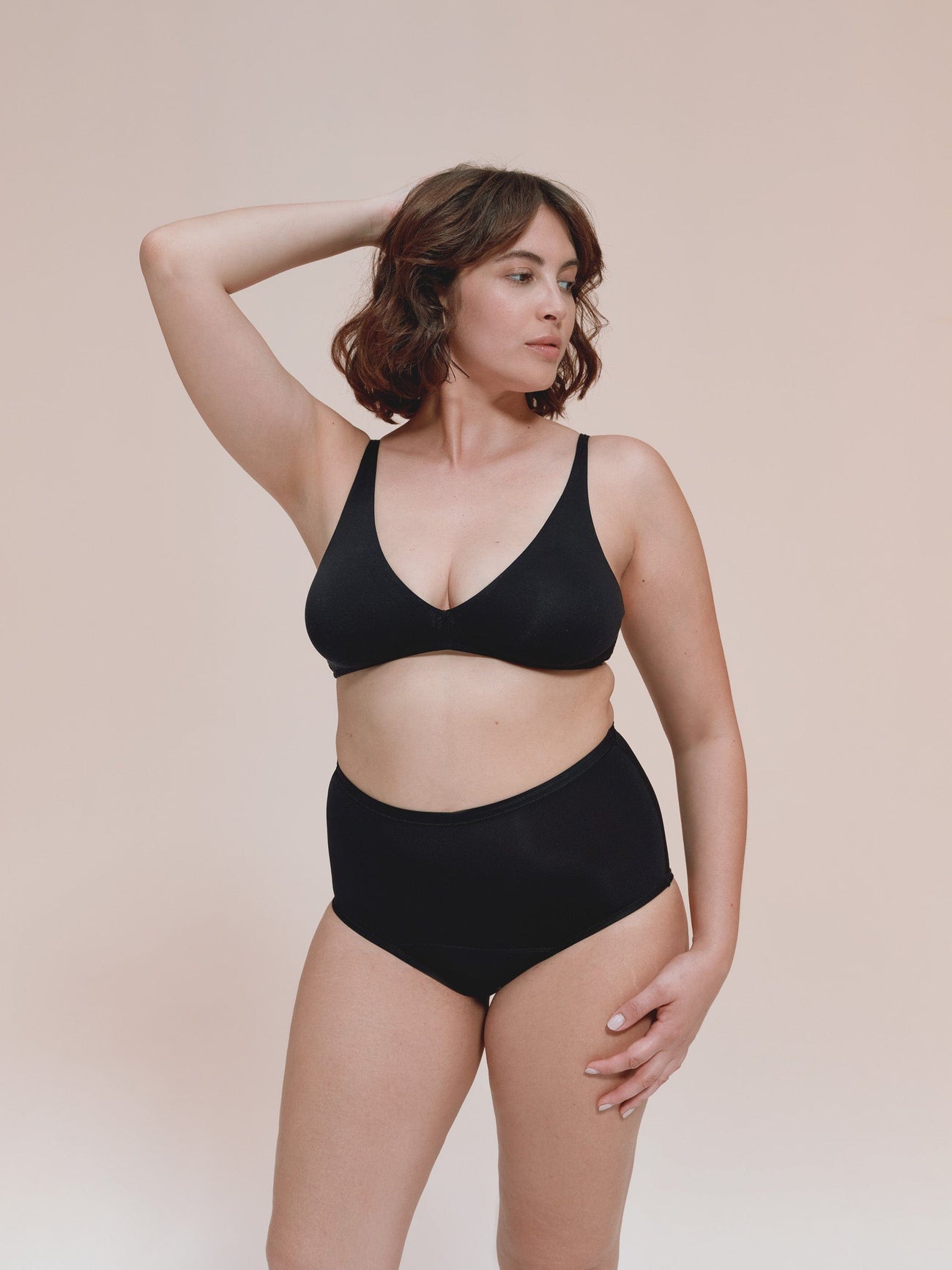 High-Waist - Tencel - Schwarz