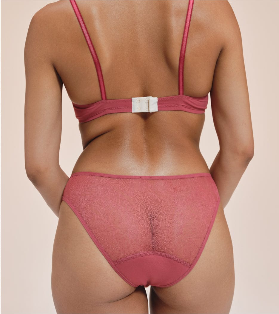 Spitze Brief - Recyceltes Nylon - Himbeere