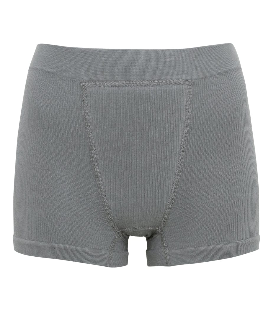 Nahtlose Ripp-Boxer Short - Grau